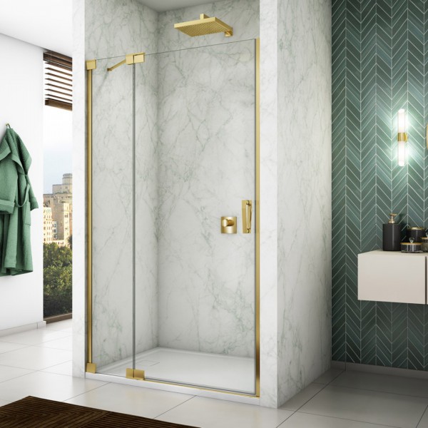 Sanswiss Cadura drzwi prysznicowe 100 cm lewe złoty CA13G1001207