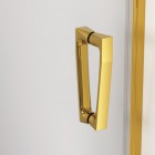 Sanswiss Cadura kabina prysznicowa kwadratowa 80 cm lewa złoty CA13G0801207+CAT30801207