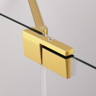 Sanswiss Cadura kabina prysznicowa kwadratowa 80 cm złoty CA13G0801207+CA13D0801207