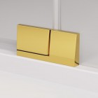 Sanswiss Cadura kabina prysznicowa kwadratowa 75 cm prawa złoty CA13D0751207+CAT30751207