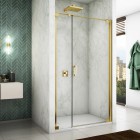 Sanswiss Cadura drzwi prysznicowe 100 cm prawe złoty CA31CD1001207
