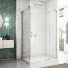 Sanswiss Cadura ścianka prysznicowa 110 cm boczna do drzwi złoty CAT11101207