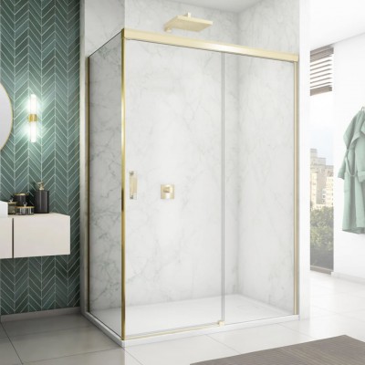 Sanswiss Cadura ścianka prysznicowa 75 cm boczna do drzwi złoty CAST0751207