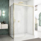 Sanswiss Cadura ścianka prysznicowa 70 cm boczna do drzwi złoty CAST0701207