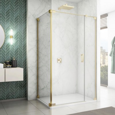 Sanswiss Cadura ścianka prysznicowa 70 cm boczna do drzwi złoty CAT20701207