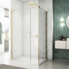 Sanswiss Cadura ścianka prysznicowa 90 cm boczna do drzwi złoty CAT50901207