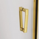 Sanswiss Cadura kabina prysznicowa kwadratowa 90 cm złoty CAE2G0901207+CAE2D0901207