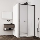 Sanswiss Top Line S drzwi prysznicowe 160 cm prawe czarny mat TLS2D1600607