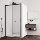 Sanswiss Top Line S drzwi prysznicowe 150 cm lewe czarny mat TLS2G1500607