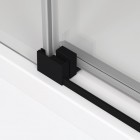 Sanswiss Top Line S kabina prysznicowa prostokątna 100x80 cm lewa czarny mat TLS2G1000607+TOPF20800607