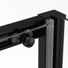 Sanswiss Top Line S kabina prysznicowa prostokątna 100x90 cm lewa czarny mat TLS2G1000607+TOPF20900607