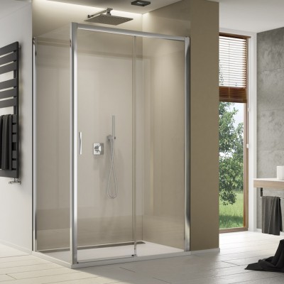 Sanswiss Top Line S kabina prysznicowa prostokątna 140x90 cm prawa TLS2D1405007+TOPF20905007