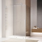 Sanswiss Amalia ścianka prysznicowa 80 cm boczna do drzwi srebrny połysk D35F10805007