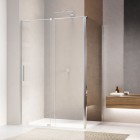 Sanswiss Amalia ścianka prysznicowa 80 cm boczna do drzwi srebrny połysk D35F30805007