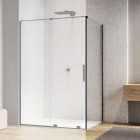 Sanswiss Amalia ścianka prysznicowa 80 cm boczna do drzwi czarny mat D35F10800607