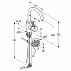 Kludi Bingo Star bateria umywalkowa obrotowa wylewka 360