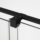 Sanswiss Amalia drzwi prysznicowe 120 cm czarny mat D35S21200607