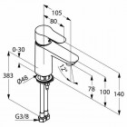 Kludi Objekta bateria umywalkowa