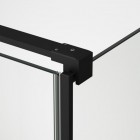 Sanswiss Amalia kabina prysznicowa prostokątna 120x80 cm czarny mat 52615