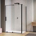 Sanswiss Amalia kabina prysznicowa prostokątna 120x80 cm czarny mat 52630