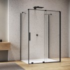 Sanswiss Amalia kabina prysznicowa prostokątna 120x80 cm czarny mat 52645