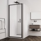 Sanswiss Top Line S drzwi prysznicowe 70 cm czarny mat TLSP0700607