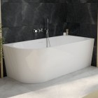 Oltens Delva wanna wolnostojąca narożna 170x80 cm akrylowa prawa biała 11001000