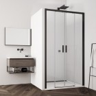 Sanswiss Top Line S drzwi prysznicowe 120 cm czarny mat TLS41200607