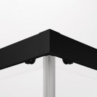 Sanswiss Top Line S kabina prysznicowa kwadratowa 70 cm czarny mat TLSAC0700607
