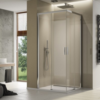 Sanswiss Top Line S kabina prysznicowa kwadratowa 70 cm srebrny połysk TLSAC0705007