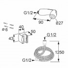 Kludi Zenta higieniczny zestaw natryskowy