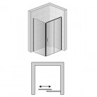 Sanswiss Top Line S kabina prostokątna 120x80 cm prawa czarna