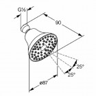 Kludi Freshline 100 głowica natrysku 1S