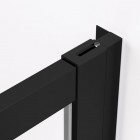 Sanswiss Top Line S kabina prysznicowa prostokątna 120x70 cm lewa czarny mat TLS2G1200607+TOPF20700607