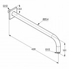 Kludi A-QA ramię natrysku 400 mm