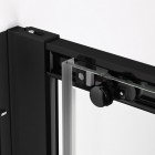 Sanswiss Top Line S kabina prysznicowa prostokątna 140x70 cm lewa czarny mat TLS2G1400607+TOPF20700607