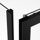 Sanswiss Top Line S kabina prysznicowa prostokątna 140x70 cm lewa czarny mat TLS2G1400607+TOPF20700607