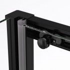 Sanswiss Top Line S kabina prysznicowa prostokątna 140x90 cm czarny mat TLS41400607+TOPF20900607