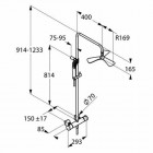 Kludi Fizz Dual Shower System z termostatem 670950500