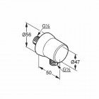 Kludi Sirena przyłącze kątowe z zaworem zwrotnym