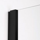 Sanswiss Top Line S kabina prysznicowa prostokątna 120x80 cm czarny mat TLS41200607+TOPF20800607