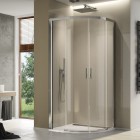 Sanswiss Top Line S kabina prysznicowa półokrągła 80 cm srebrny połysk TLSR550805007