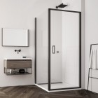 Sanswiss Top Line S kabina prysznicowa prostokątna 75x70 cm czarny mat 52810