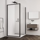 Sanswiss Top Line S kabina prysznicowa prostokątna 75x70 cm czarny mat 52810