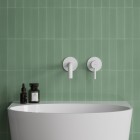 Omnires Y bateria umywalkowa podtynkowa wylewka 21,5 cm biały mat Y1215HLWM