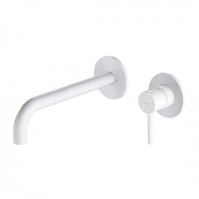 Omnires Y bateria umywalkowa podtynkowa wylewka 21,5 cm biały mat Y1215HLWM