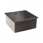 Oltens Hydda zlewozmywak stalowy 44x44 cm 1 komorowy czarny 71103300