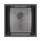Oltens Hydda zlewozmywak stalowy 44x44 cm 1 komorowy czarny 71103300