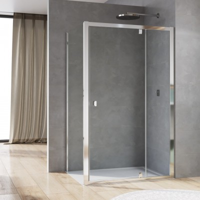 Sanswiss Arelia kabina prysznicowa kwadratowa 90 cm srebrny polerowany 52864