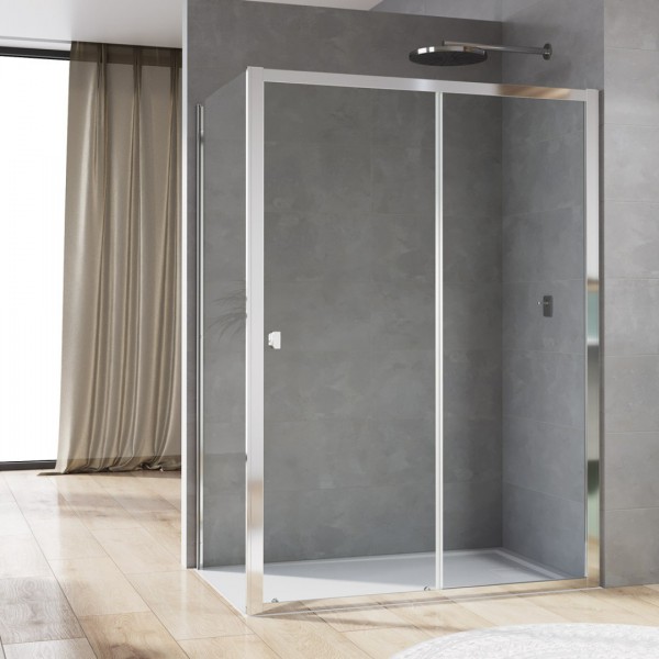 Sanswiss Arelia kabina prysznicowa kwadratowa 100 cm srebrny polerowany 52882